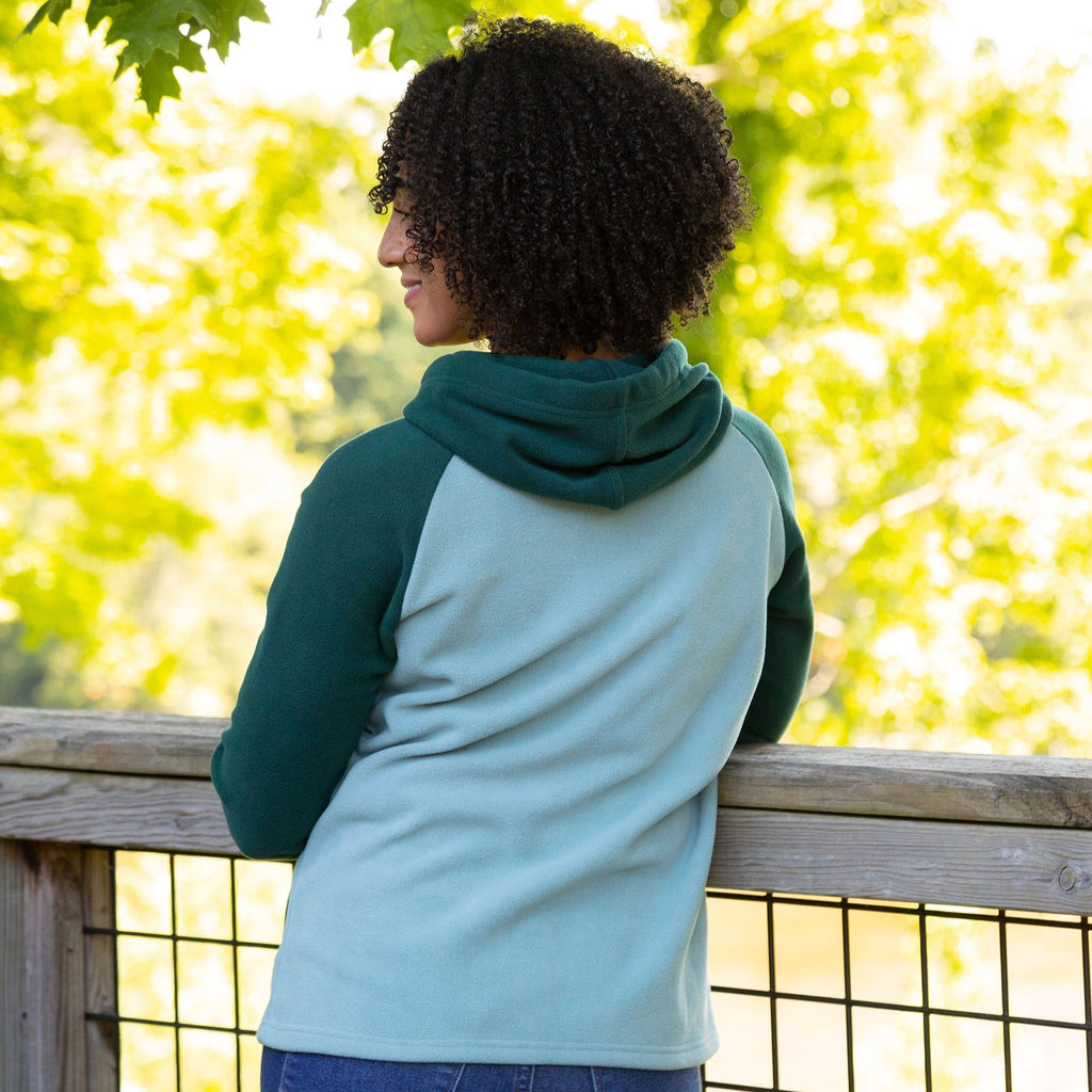 Women's Paw Print Hooded Fleece Jacket