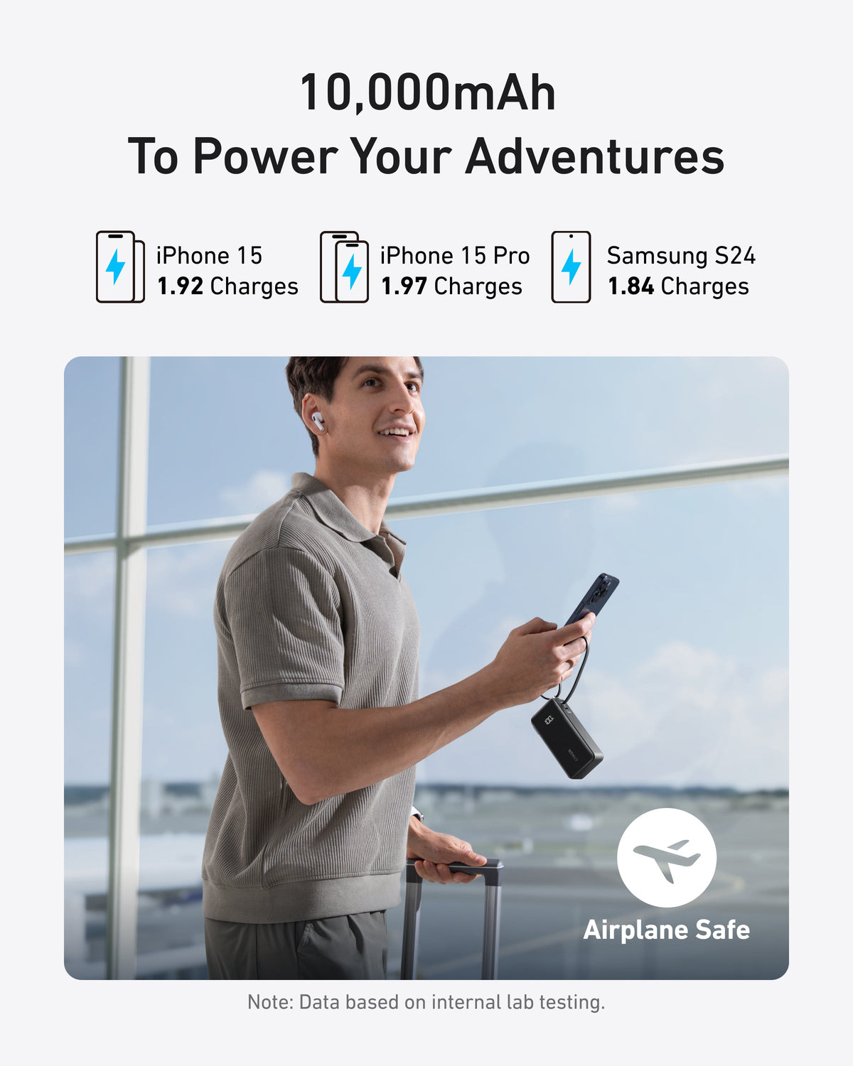 Anker 10K Fusion Power Bank with Built-In Cable