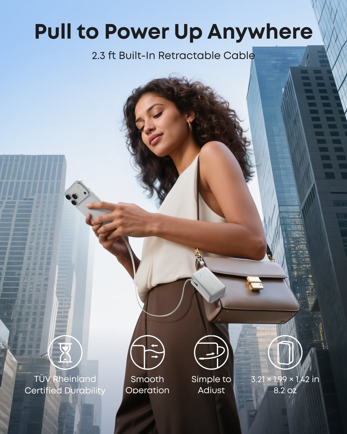 Anker Nano 10K 45W Power Bank with Retractable USB-C Cable
