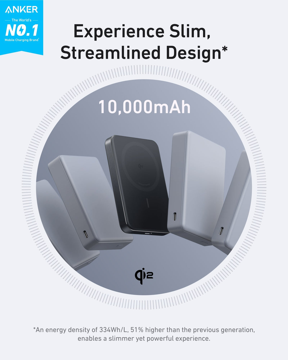 Anker MagGo Slim 10K Magnetic Power Bank