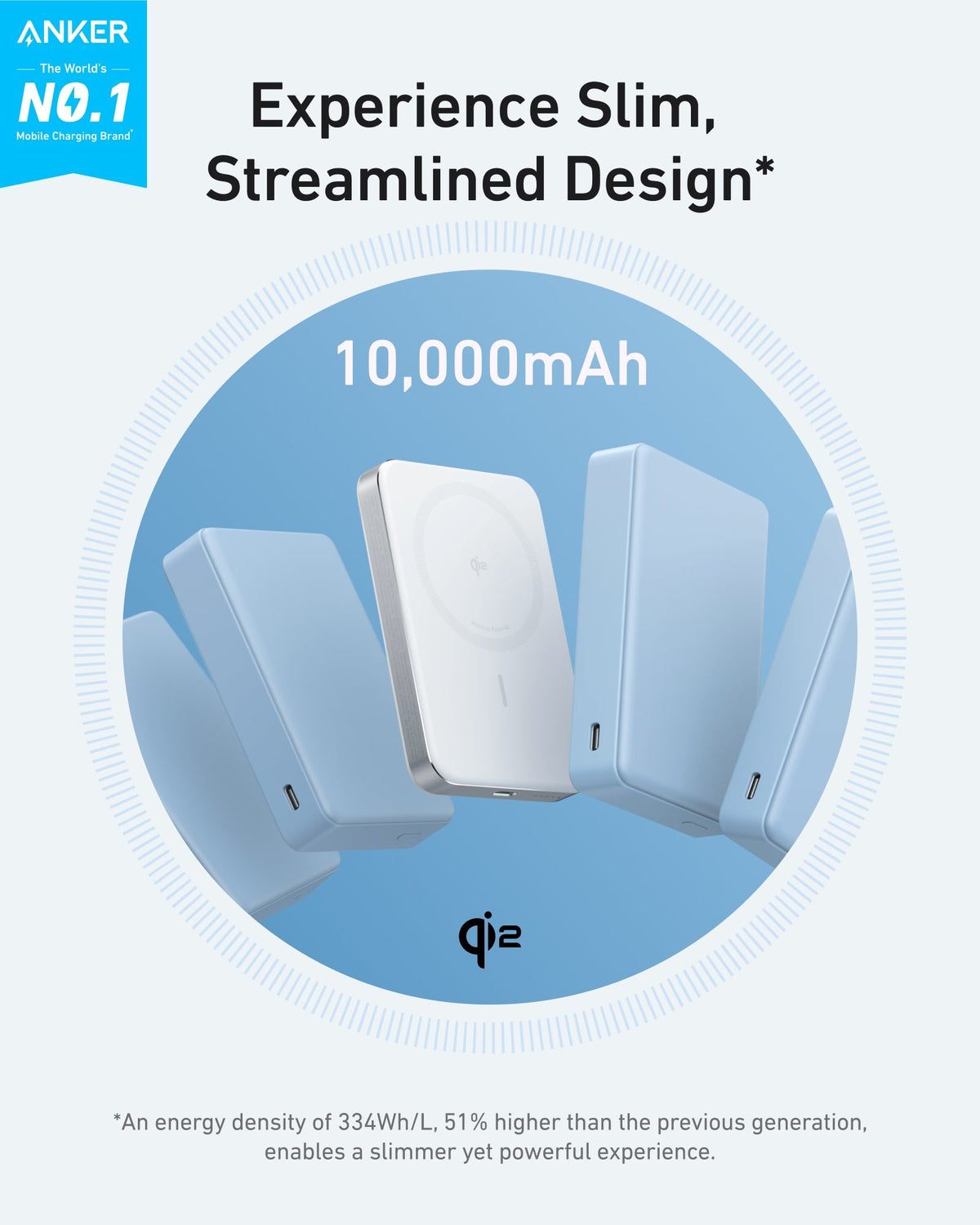 Anker MagGo Slim 10K Magnetic Power Bank