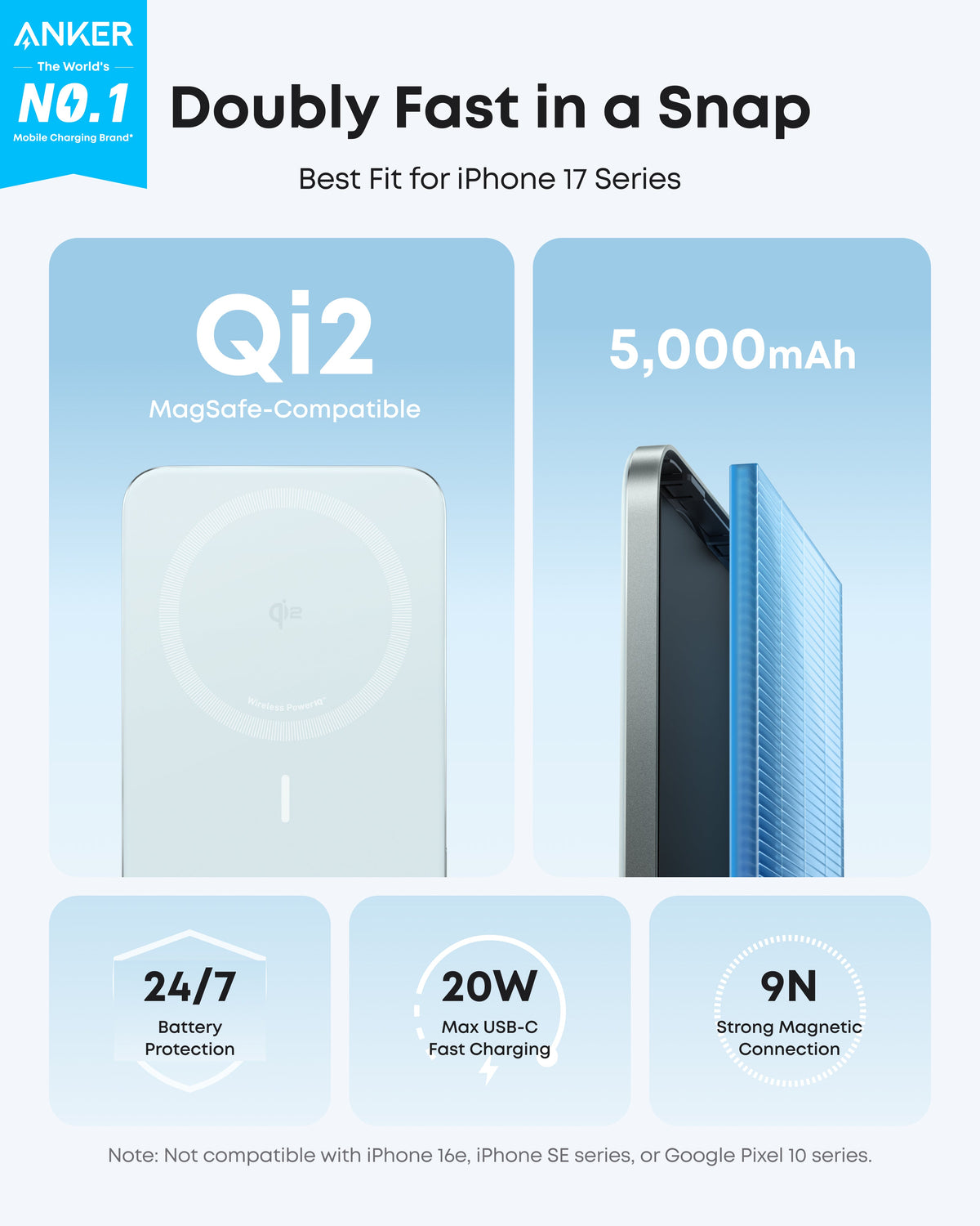 Anker Nano 5K MagGo Slim Power Bank