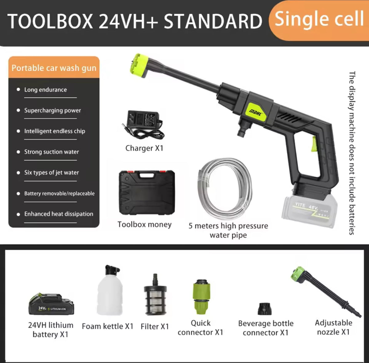 PowerSpray Portable Cordless Pressure Washer
