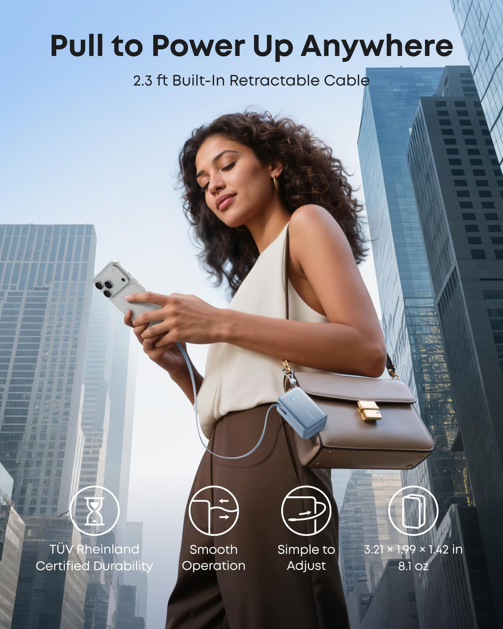 Anker Nano 10K 45W Power Bank with Retractable USB-C Cable