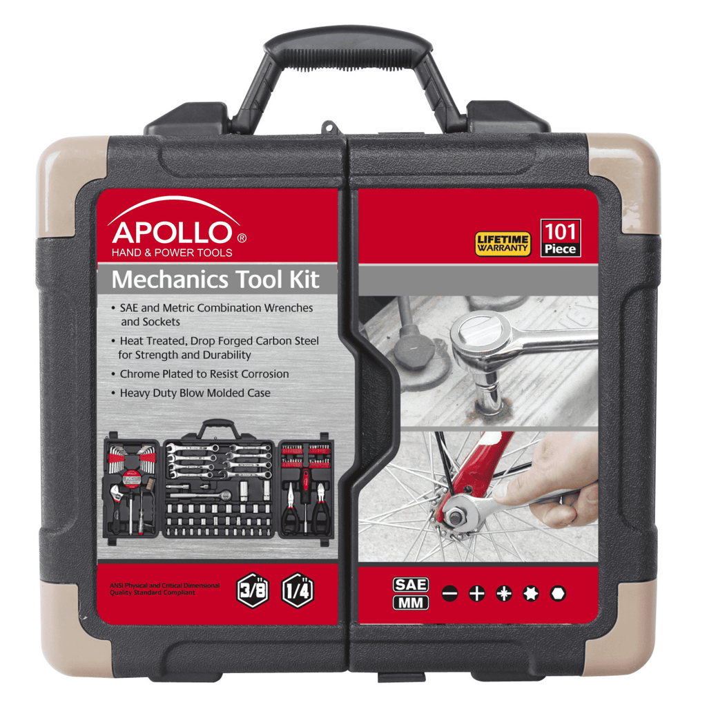 101-Piece SAE & Metric Mechanic Tool Set – DT0006
