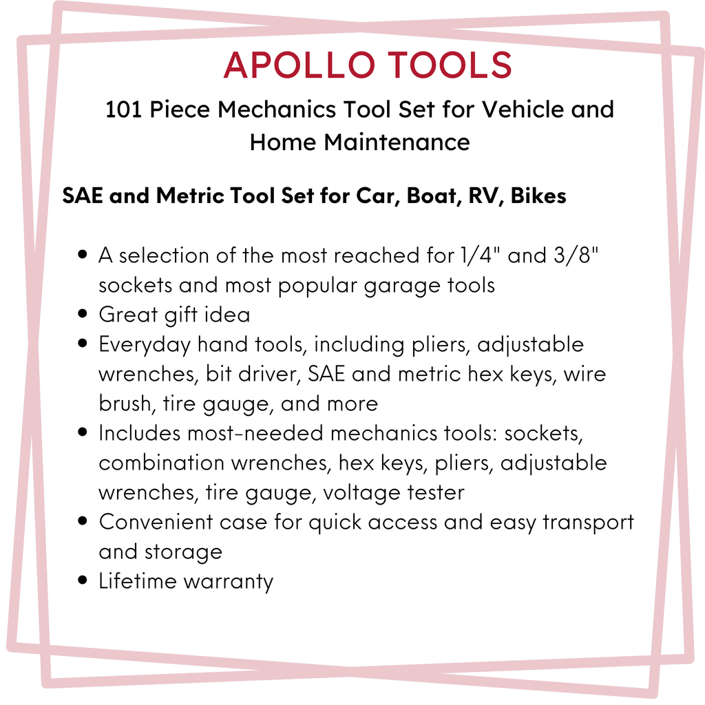 101-Piece SAE & Metric Mechanic Tool Set – DT0006
