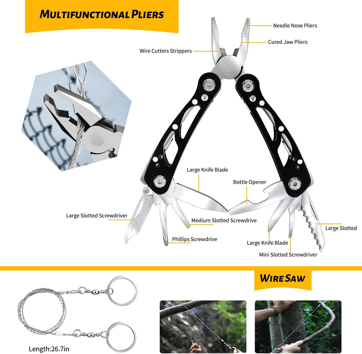 VOTAGOO 60-in-1 Emergency Survival Kit