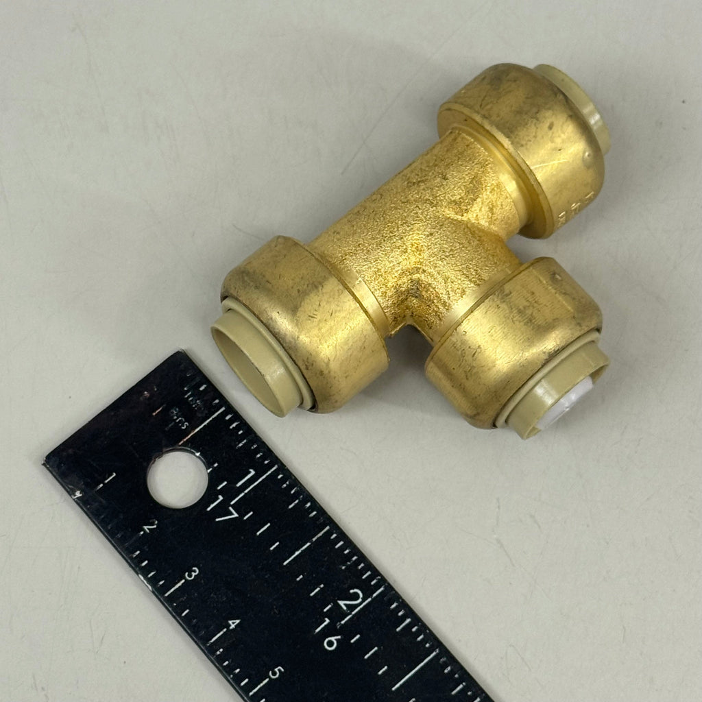 Jones Stephens 1/2-Inch Brass Push-Fit Tee — C77440LF