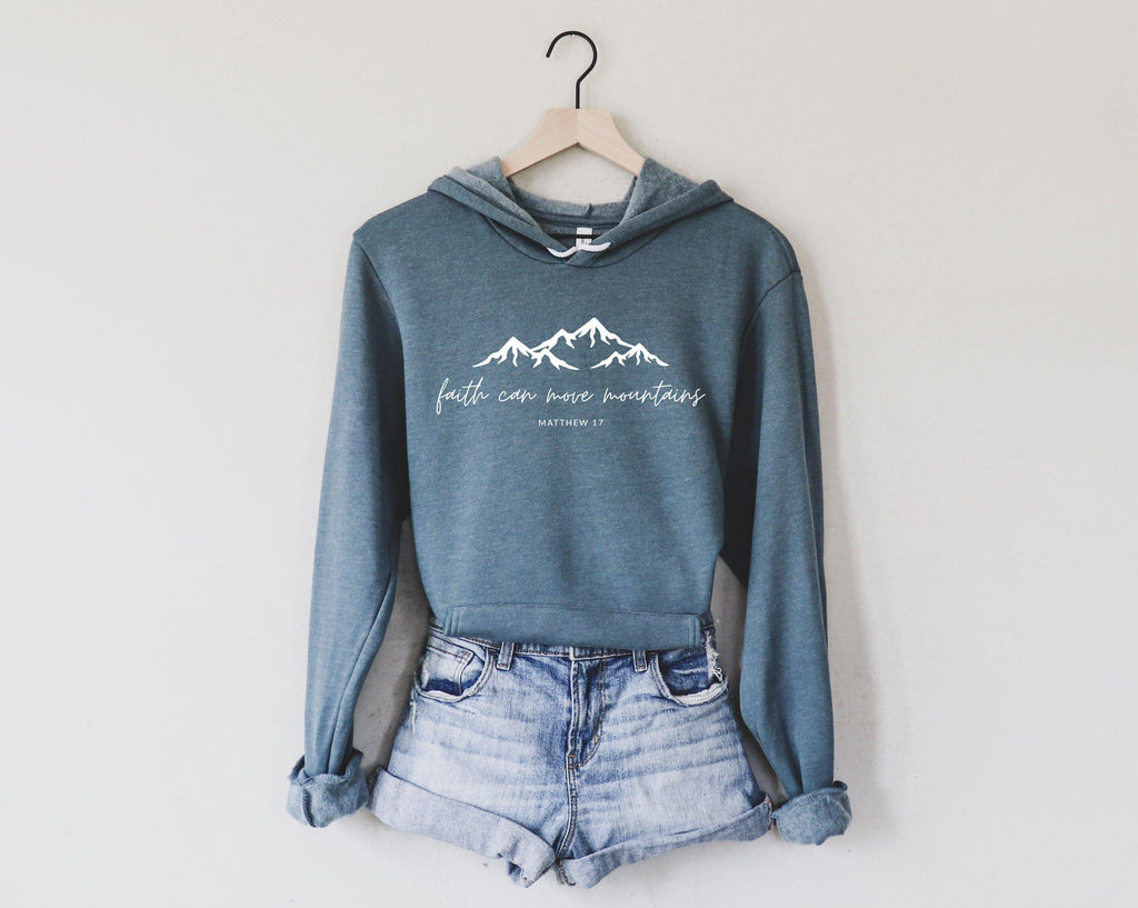 Faith Can Move Mountains Fleece Hoodie