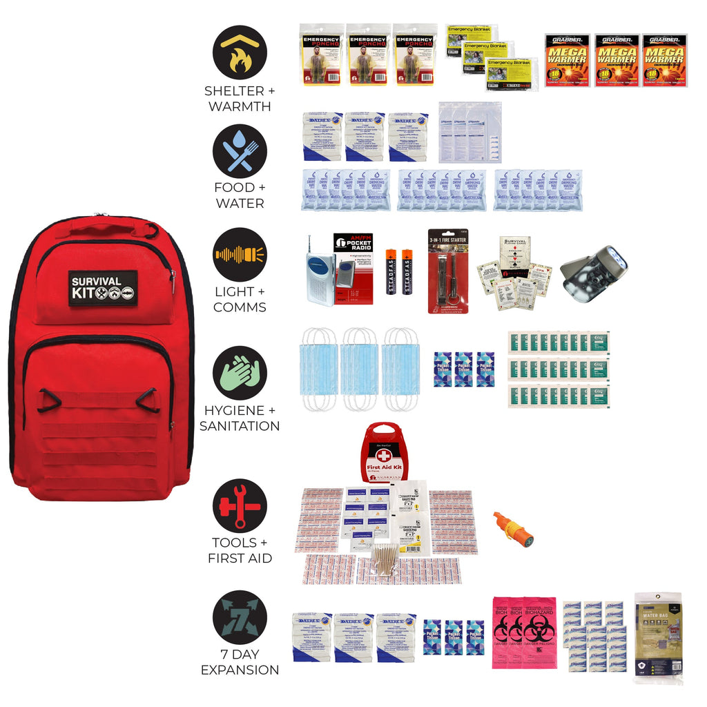 Prepared Emergency Survival Go Bag