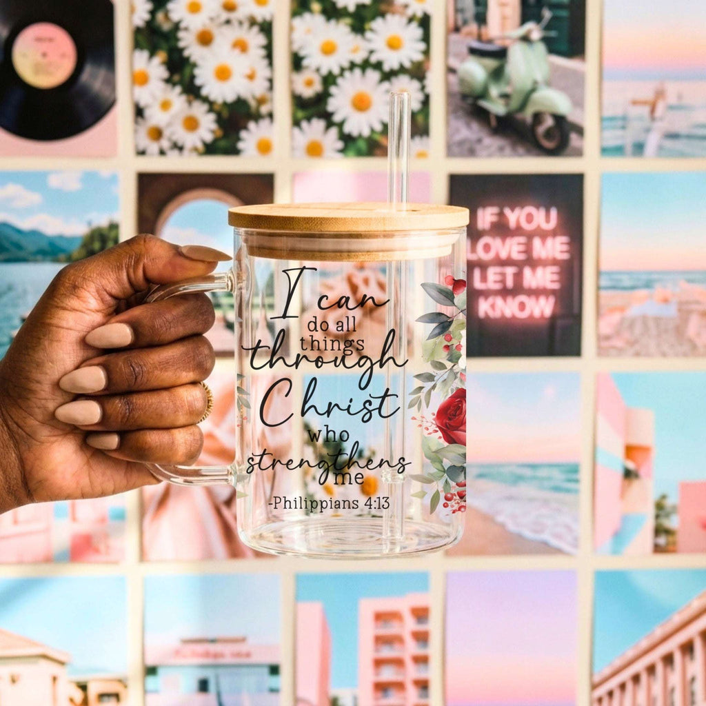 Floral Bible Verse Drinkware — Cup, Mug & Tumbler