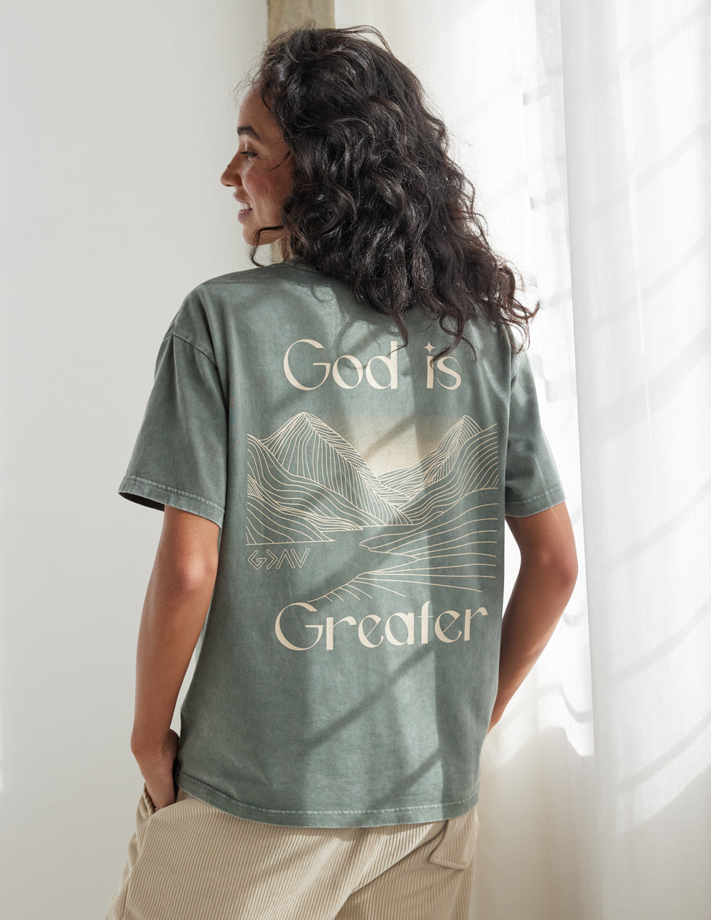 God Is Greater Unisex Christian Tee