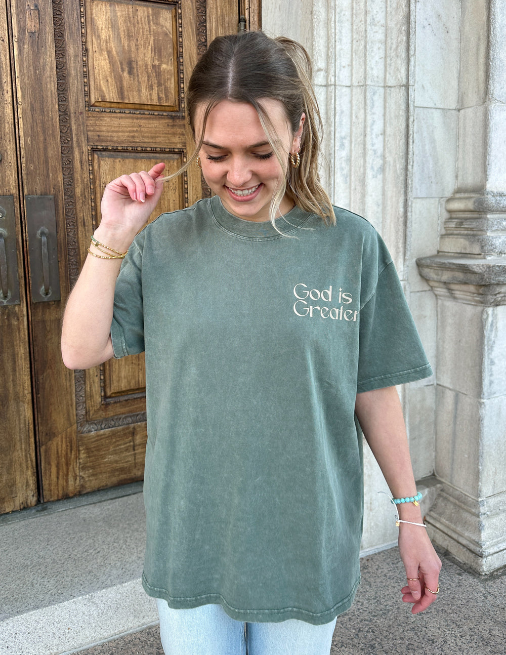 God Is Greater Unisex Christian Tee