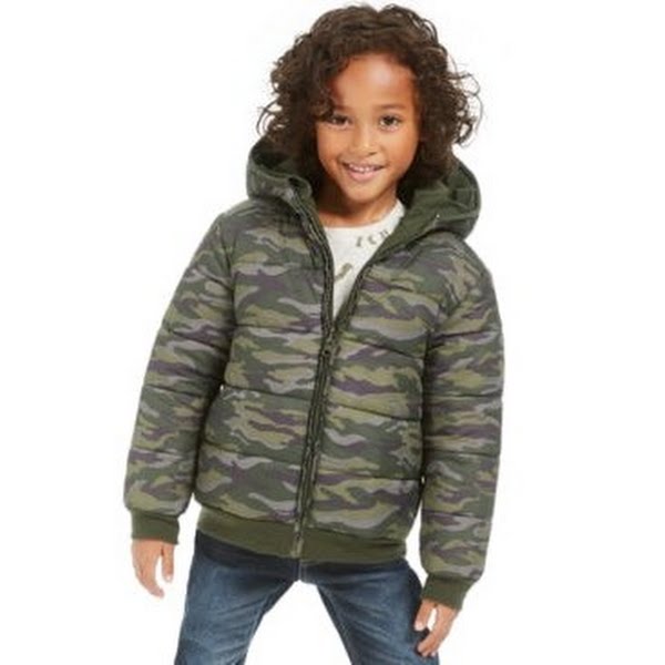 Epic Threads Boys' Reversible Water-Resistant Puffer Jacket
