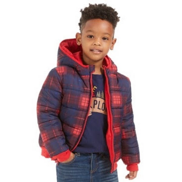 Epic Threads Boys' Reversible Water-Resistant Puffer Jacket