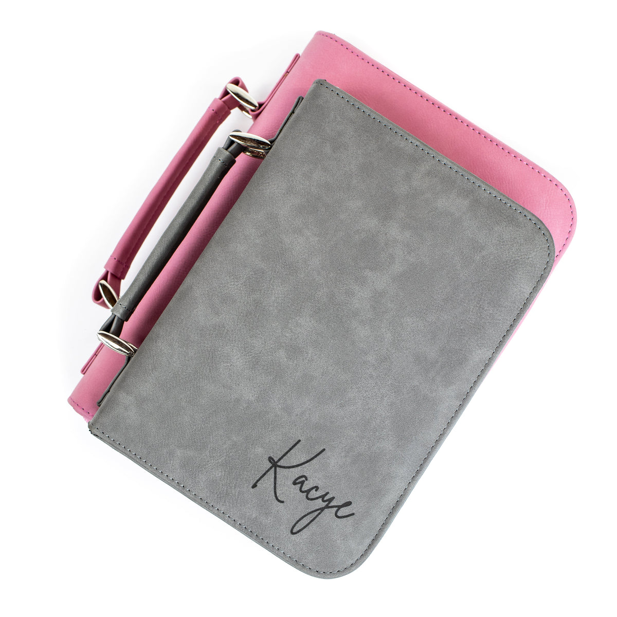 Personalized Flourish Cross Bible Book Cover