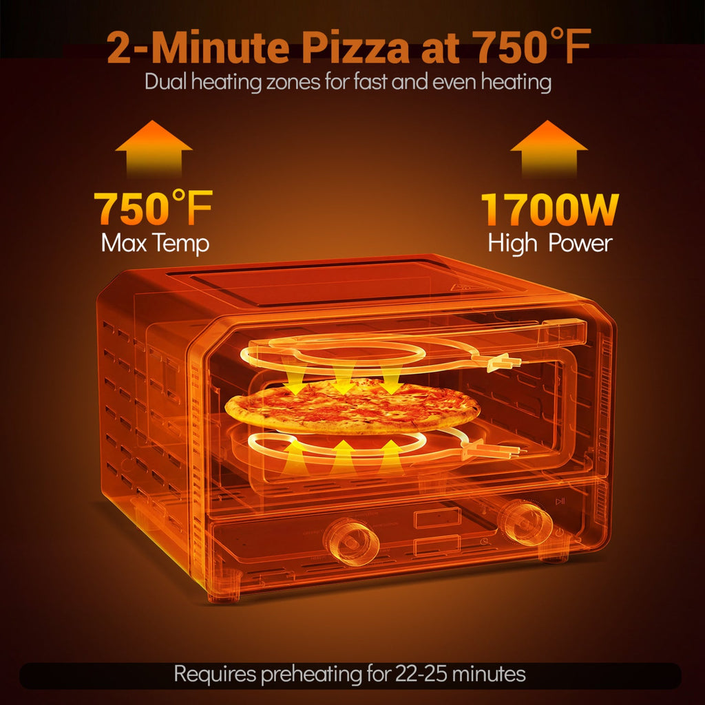 Countertop Electric Pizza Oven — 12-Inch