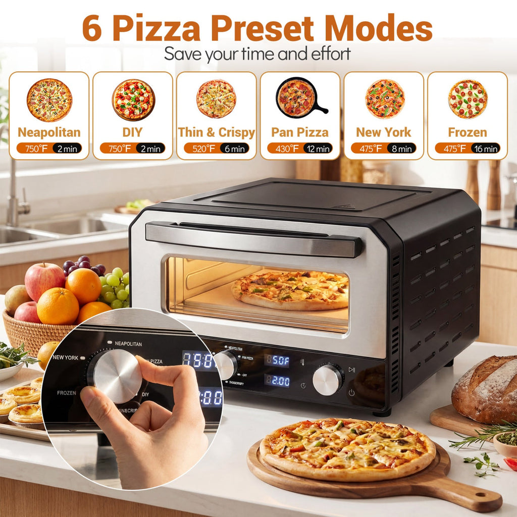 Countertop Electric Pizza Oven — 12-Inch
