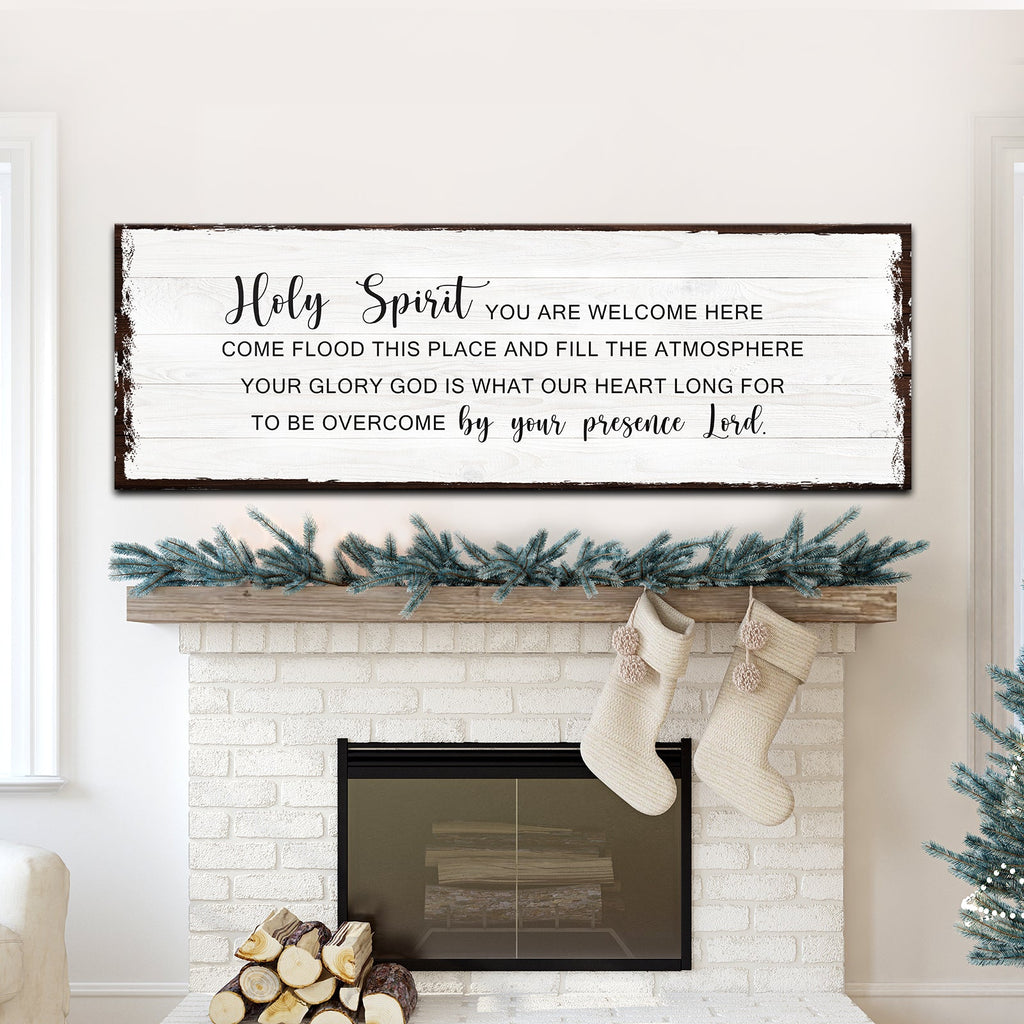 Holy Spirit Rustic Christian Wall Art