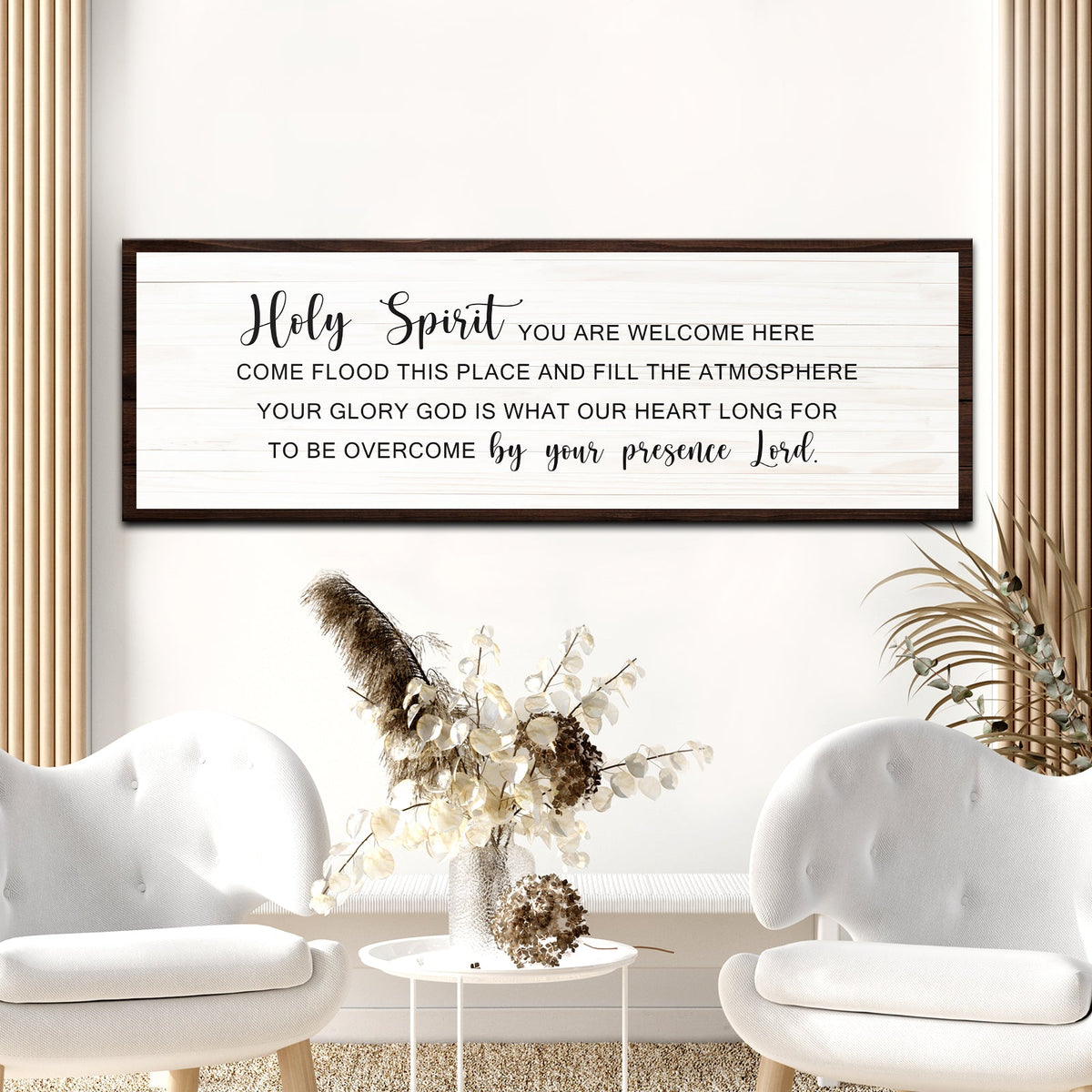 Holy Spirit Rustic Christian Wall Art