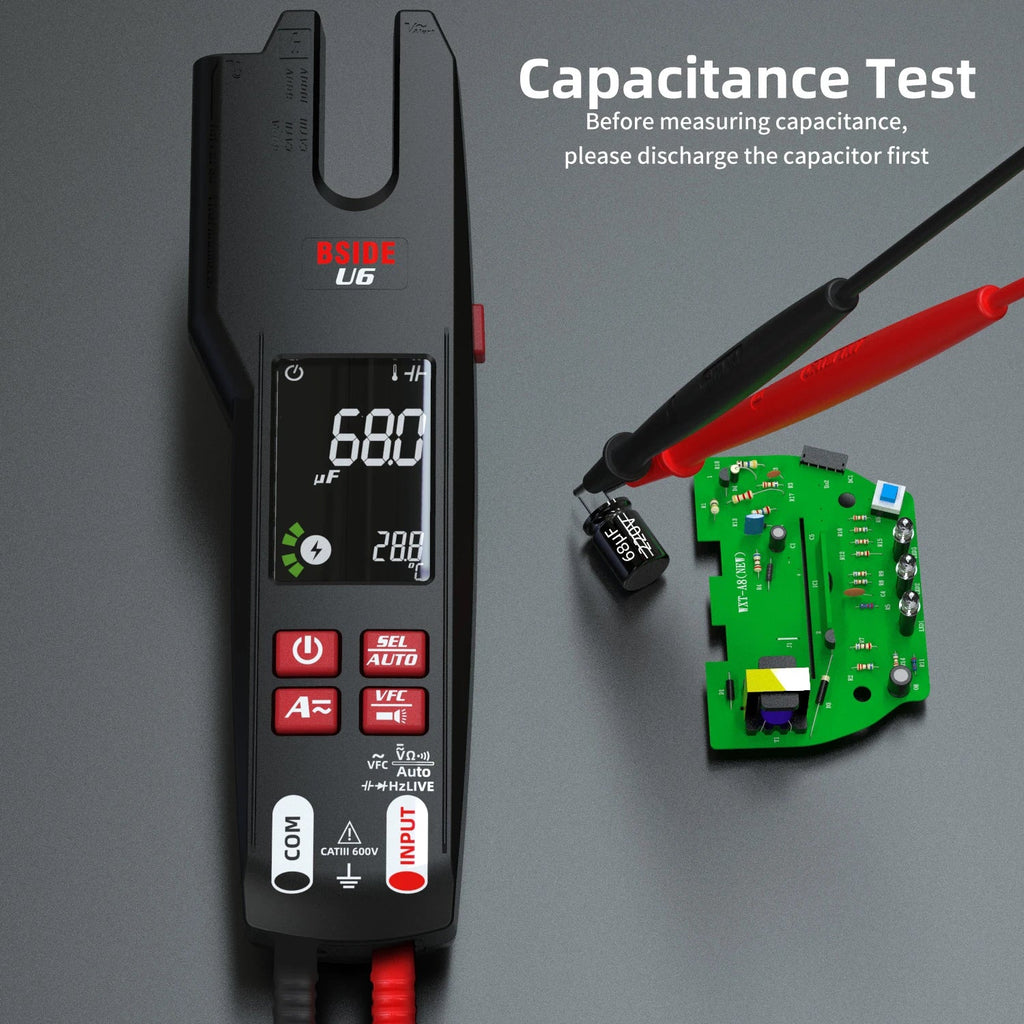 BSIDE U6 600A True-RMS Fork Clamp Meter
