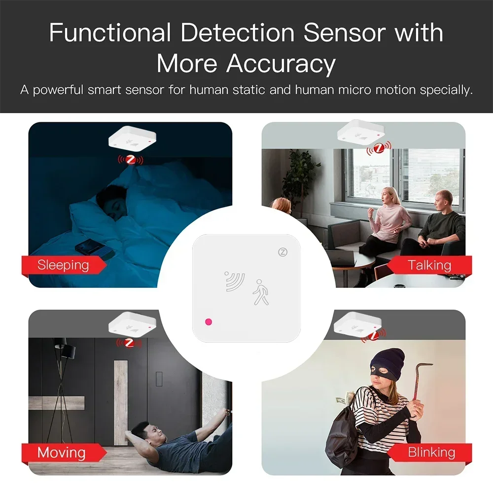 Tuya-Compatible mmWave Presence Sensor – WiFi or Zigbee