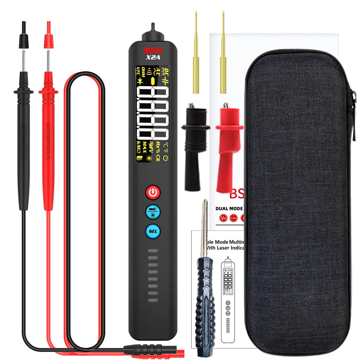 BSIDE X2A Smart Multimeter with Laser & NCV Detection