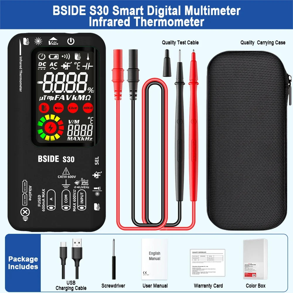 BSIDE S30 Smart Multimeter with IR Thermometer