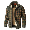 Men's Plaid Sherpa-Lined Winter Work Jacket
