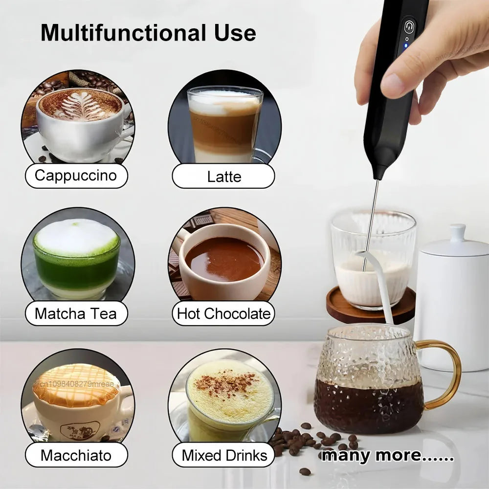 Raugee USB Rechargeable Handheld Milk Frother