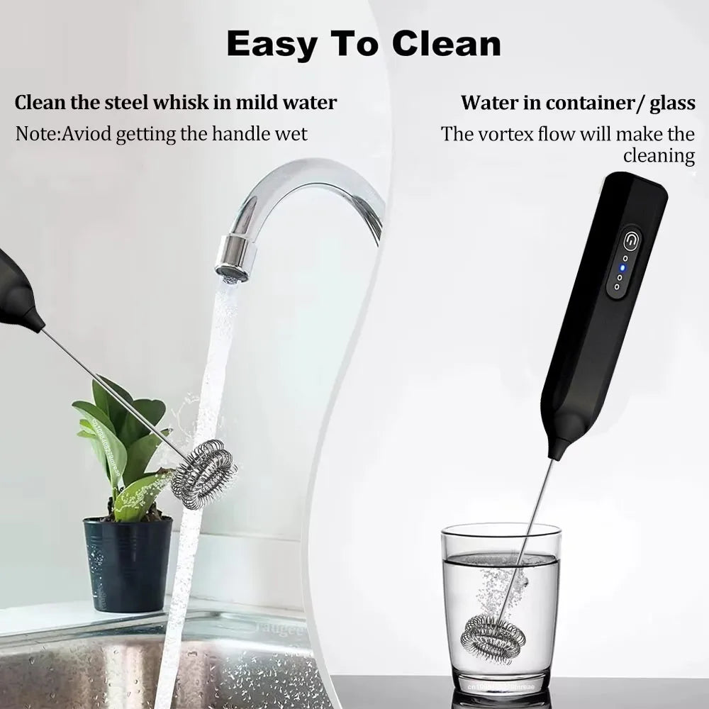 Raugee USB Rechargeable Handheld Milk Frother