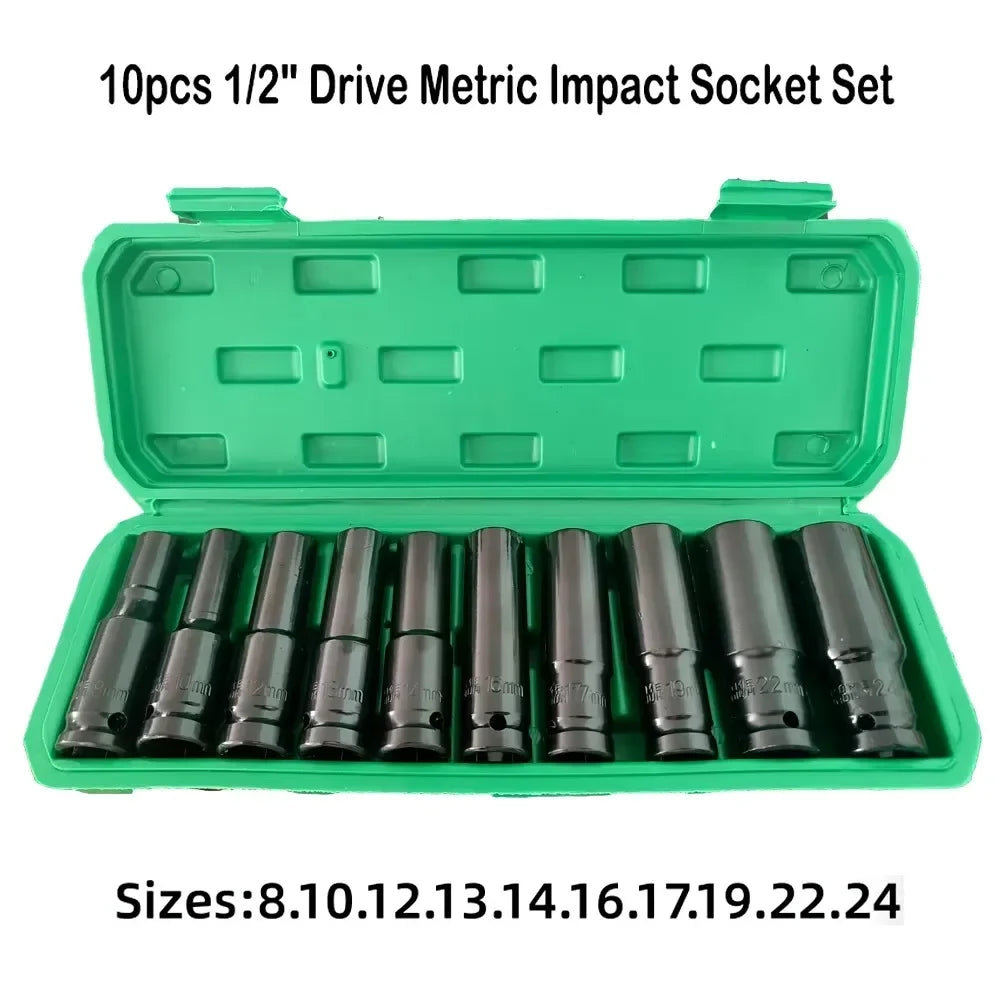 1/2 in. Drive Metric Universal Deep Impact Sockets