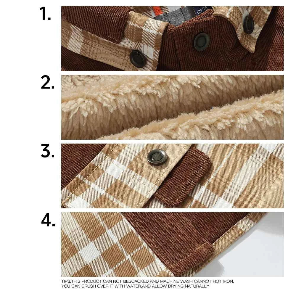 Men's Plaid Sherpa-Lined Winter Work Jacket