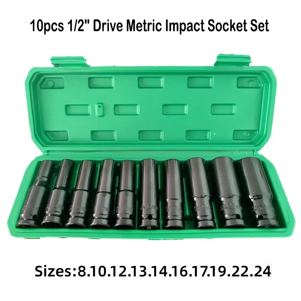 1/2 in. Drive Metric Universal Deep Impact Sockets