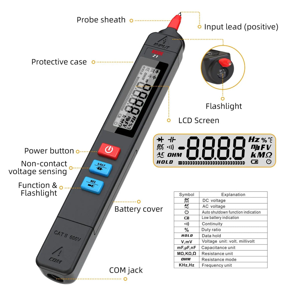 BSIDE Z1 Smart Multimeter Pen with NCV