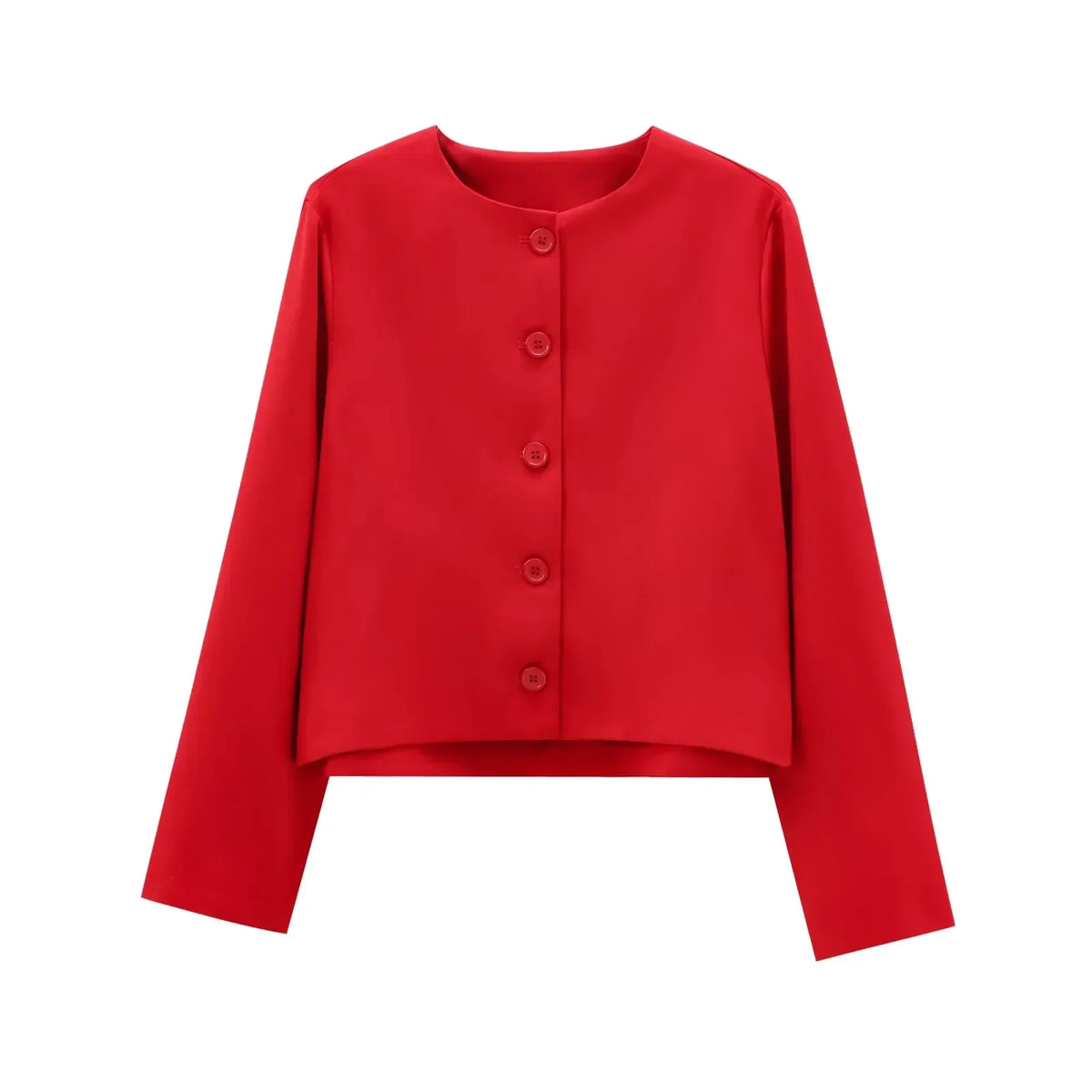 Foridol Women's Button-Front Black Blazer