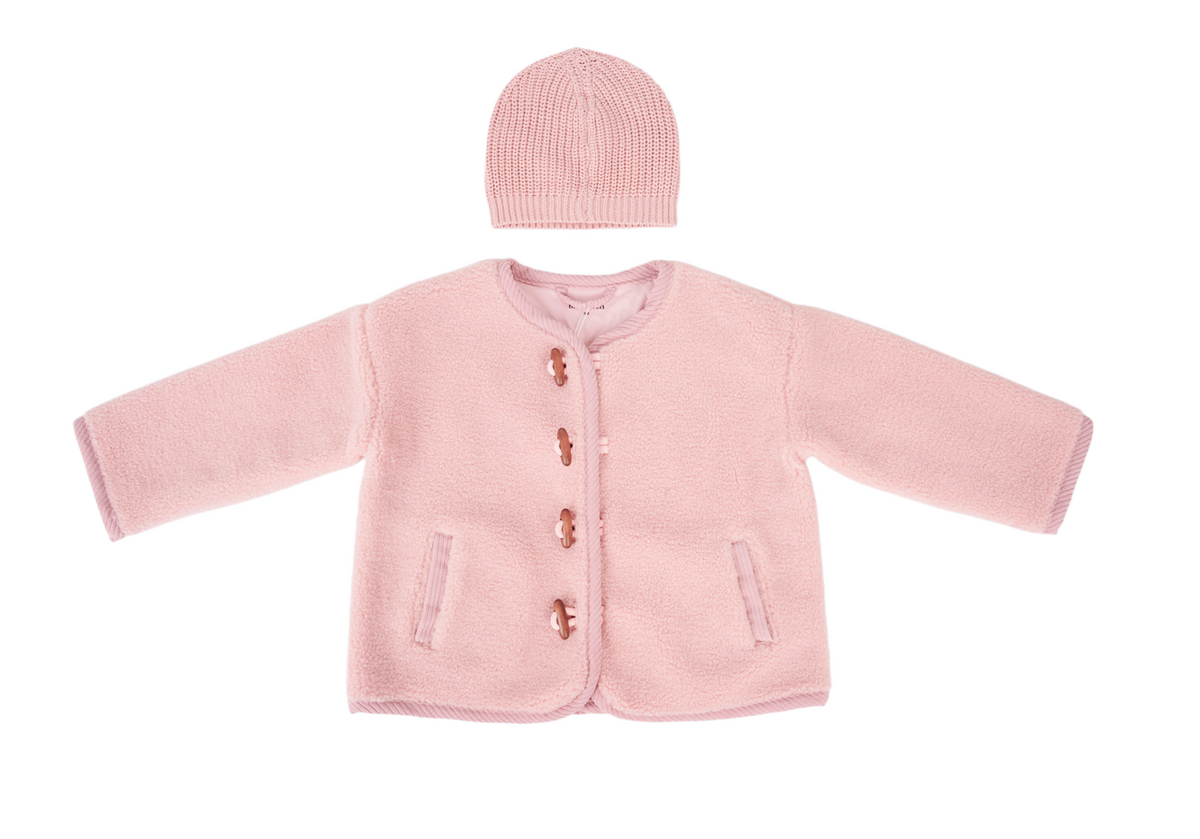 Baby & Toddler Sherpa Jacket and Hat Set
