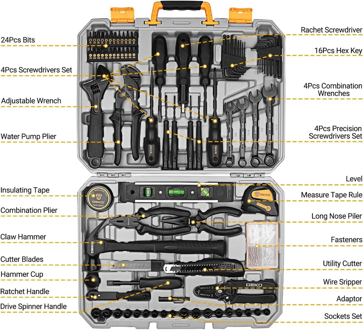DEKO DKMT178 Household & Mechanic Tool Kit