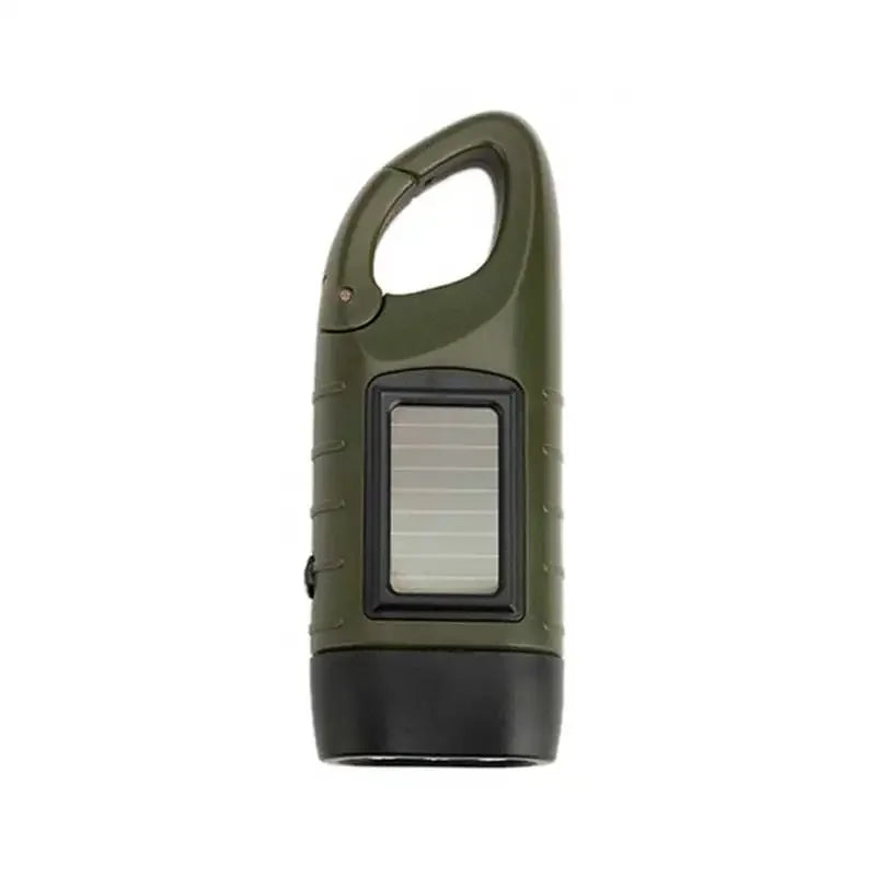 Solar Hand-Crank Emergency Flashlight