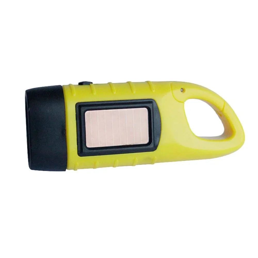 Solar Hand-Crank Emergency Flashlight