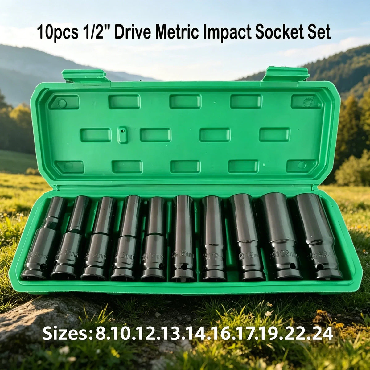 1/2 in. Drive Metric Universal Deep Impact Sockets