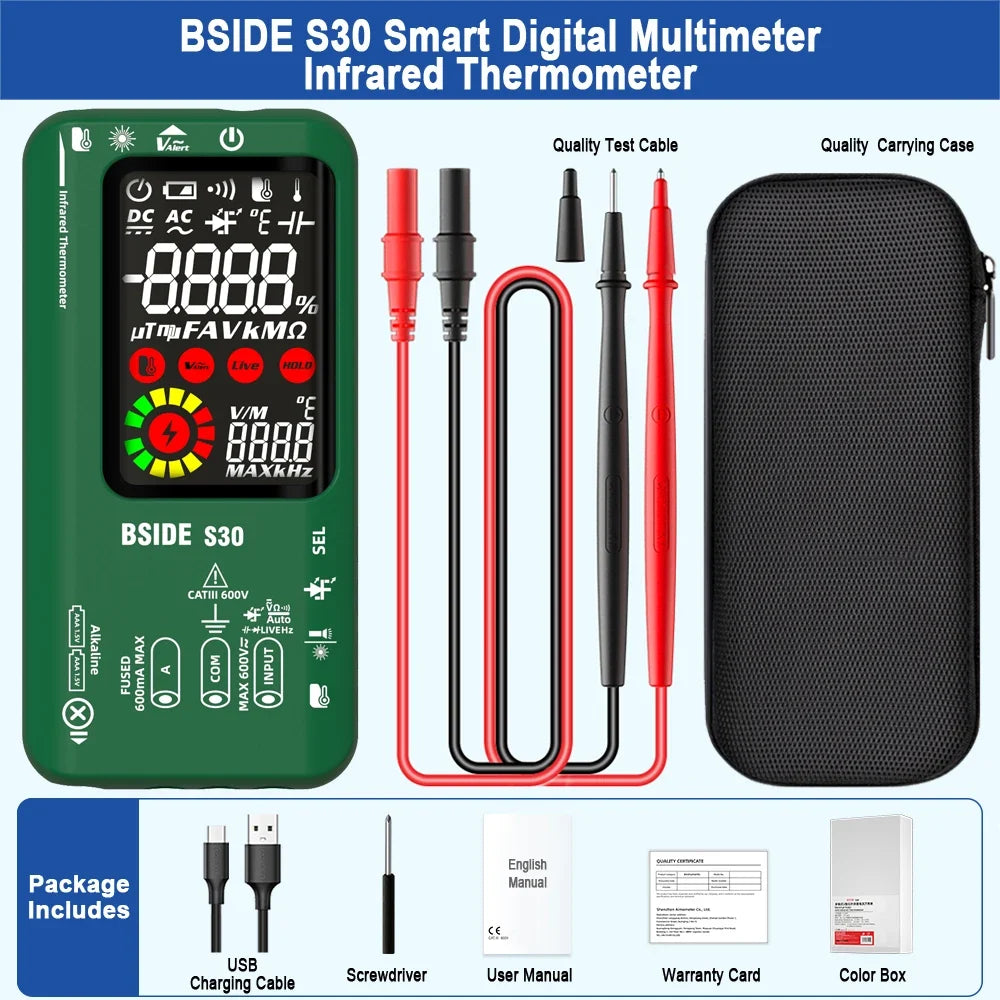 BSIDE S30 Smart Multimeter with IR Thermometer