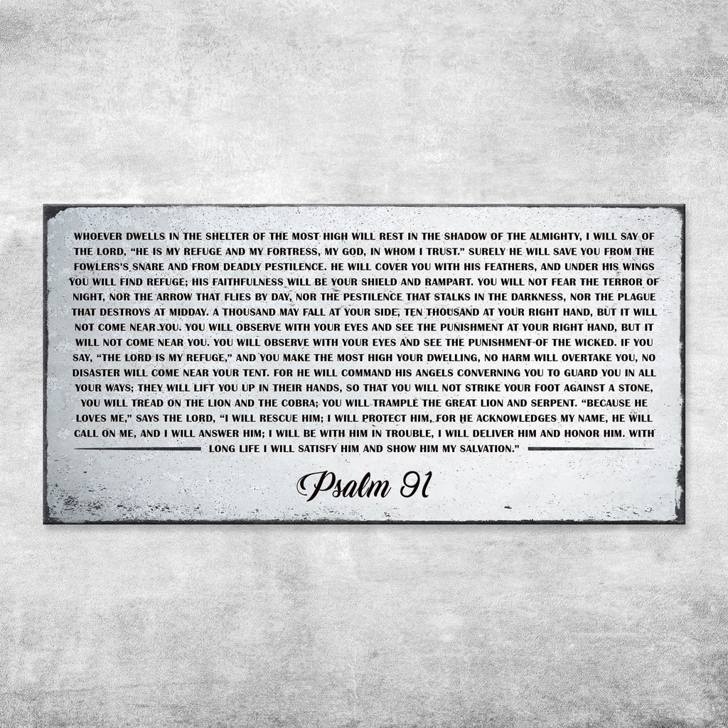 Psalm 91 Christian Wall Art