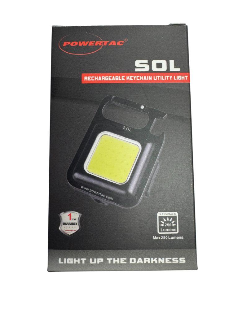 Powertac SOL Rechargeable LED Keychain Light