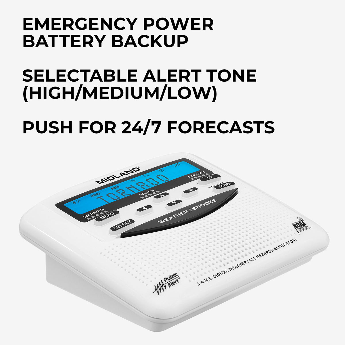 Midland WR120 NOAA Emergency Weather Radio