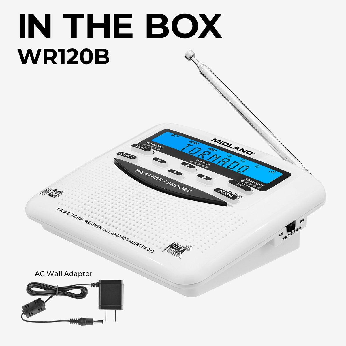 Midland WR120 NOAA Emergency Weather Radio