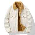 Men's Corduroy Fleece-Lined Winter Jacket