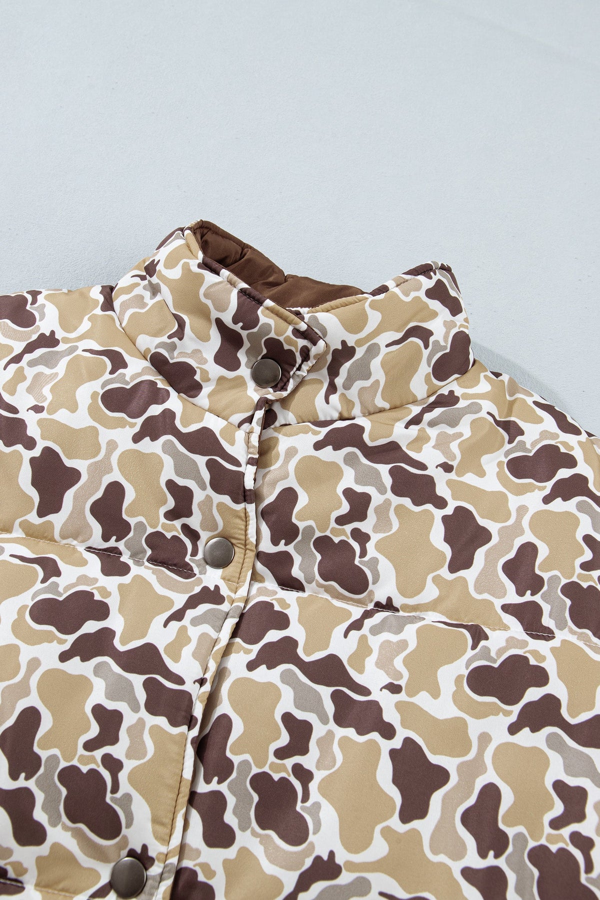 Women's Camo Quilted Puffer Coat