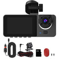 3-Channel Dash Cam with 32GB Card