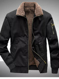 Men's Sherpa-Lined Winter Bomber Jacket